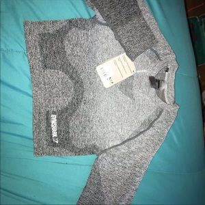 Ombré seamless crop top